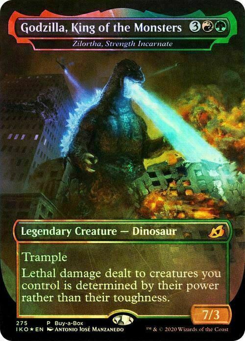 godzilla mtg cards ikoria FOIL Godzilla, King of the Monsters (Zilortha) ~ Ikoria [ NM ] [ Magic MTG ]