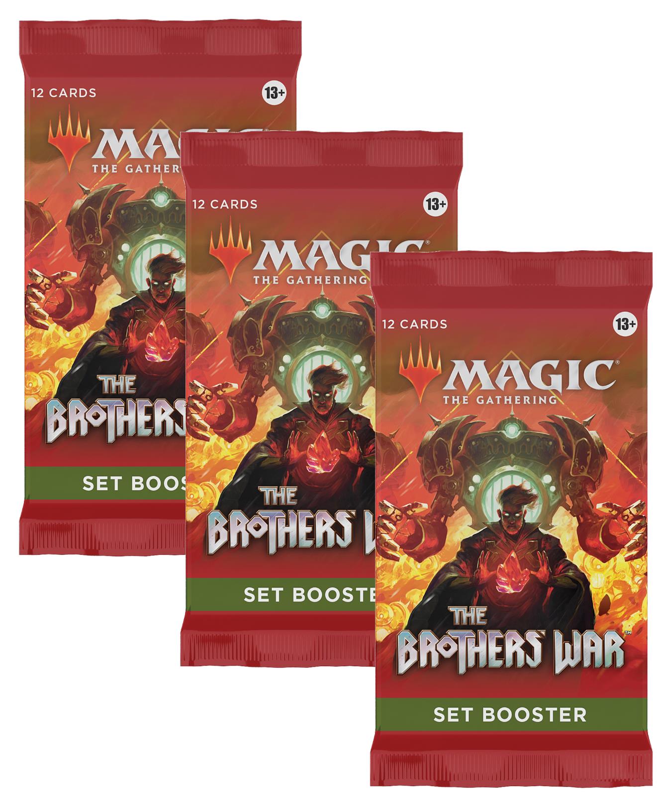 3 x Set Booster Pack ~ The Brothers' War ~ MTG Sealed