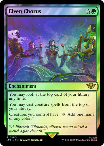 FOIL Elven Chorus ~ The Lord of the Rings [ NearMint ] [ Magic MTG ] - London Magic Traders Limited