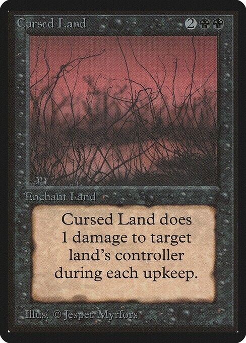 Cursed Land ~ Limited Edition BETA [ Excellent ] [ Magic MTG ] - London Magic Traders Limited