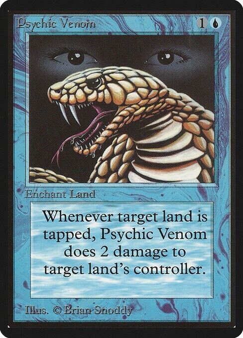 Psychic Venom ~ Limited Edition BETA [ MODERATELY PLAYED ] [ Magic MTG ] - London Magic Traders Limited