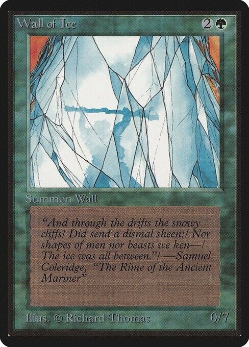 Wall of Ice ~ Limited Edition BETA [ MODERATELY PLAYED ] [ Magic MTG ] - London Magic Traders Limited