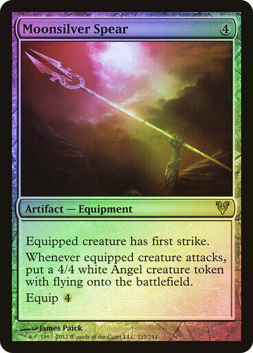 FOIL Moonsilver Spear ~ Avacyn Restored [ Excellent ] [ Magic MTG ] - London Magic Traders Limited