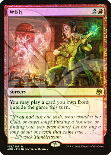 mtg ampersand cards AMPERSAND FOIL Wish ~ Adventures in the Forgotten Realms [ NM ] [ Magic MTG  ]