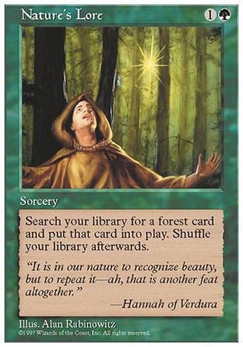 Nature's Lore ~ Fifth Edition [ Excellent ] [ Magic MTG ] - London Magic Traders Limited
