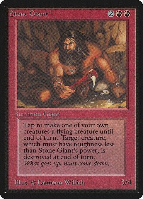 Stone Giant ~ Limited Edition BETA [ Excellent ] [ Magic MTG ] - London Magic Traders Limited