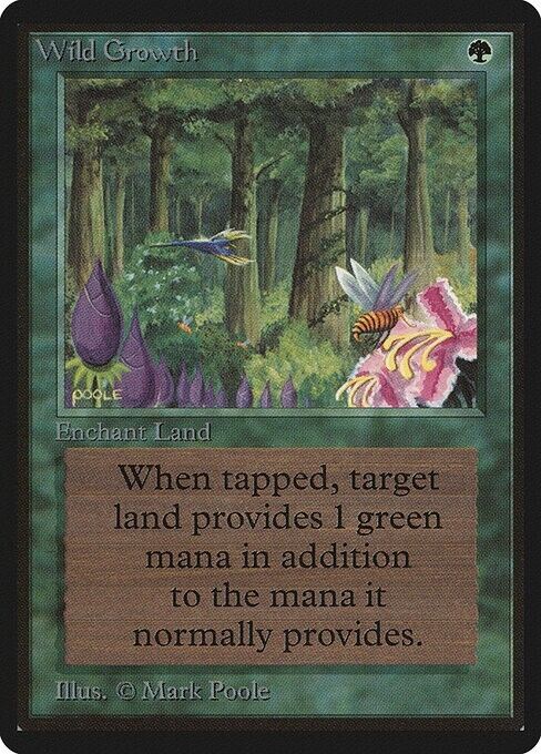Wild Growth ~ Limited Edition BETA [ MODERATELY PLAYED ] [ Magic MTG ] - London Magic Traders Limited