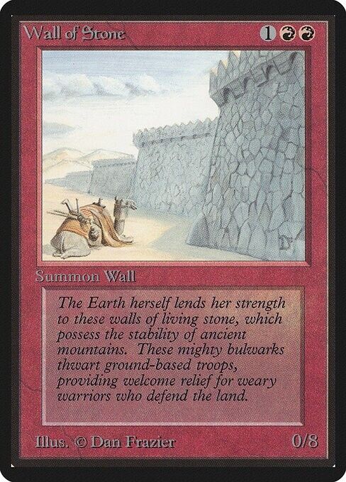 Wall of Stone ~ Limited Edition BETA [ Excellent ] [ Magic MTG ] - London Magic Traders Limited
