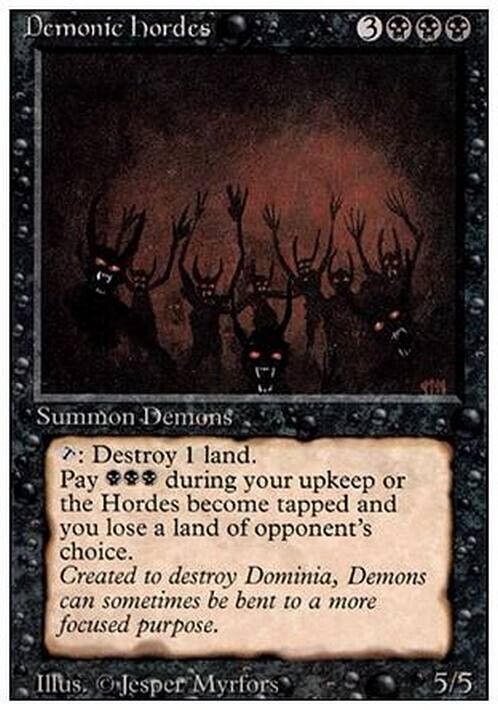 Demonic Hordes ~ Revised [ MODERATELY PLAYED ] [ Magic MTG ] - London Magic Traders Limited