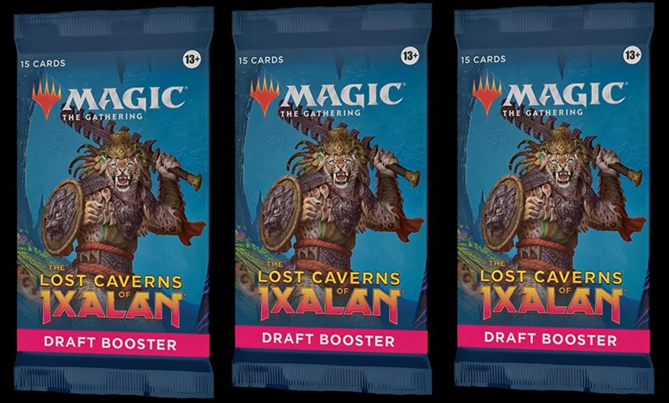 3 x DRAFT Booster Pack ~ The Lost Caverns of Ixalan ~ Magic MTG Sealed