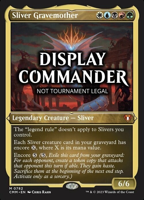 FOIL DISPLAY THICK Sliver Gravemother ~ NOT Tournament Legal ~ Magic MTG
