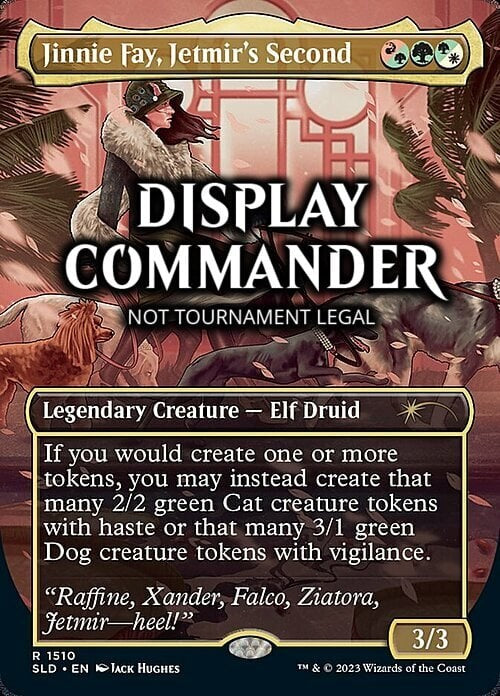 DISPLAY THICK Jinnie Fay, Jetmir's Second ~ NOT Tournament Legal ~ Magic MTG