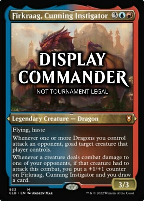 FOIL DISPLAY THICK Firkraag, Cunning Instigator ~ NOT Tournament Legal ~ MTG
