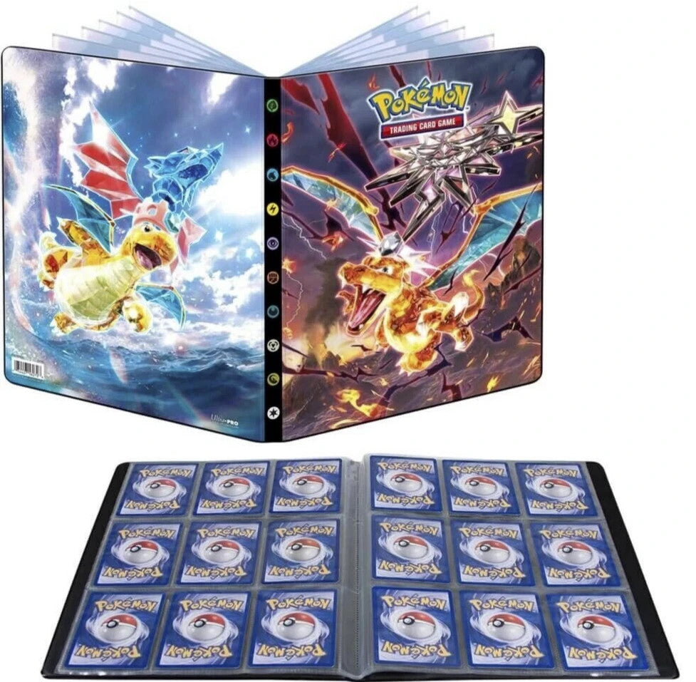 Charizard & Dragonite ~ Obsidian Flames Pokemon Portfolio Album Holds 252 Cards
