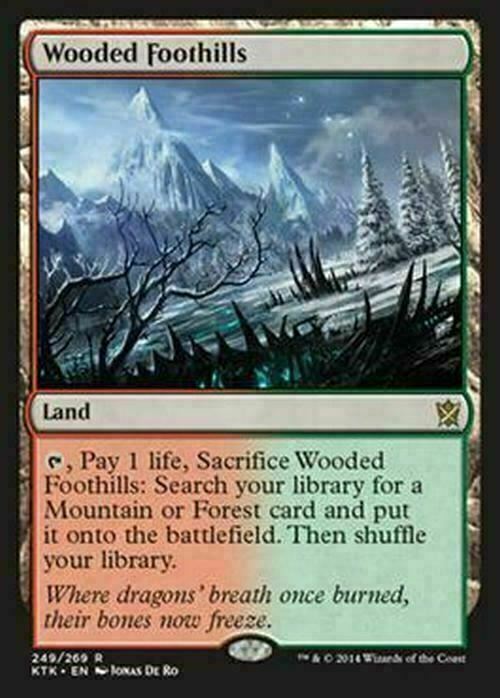 Wooded Foothills ~ Khans of Tarkir [ MODERATELY PLAYED ] [ Magic MTG ] - London Magic Traders Limited