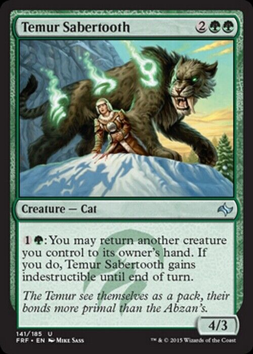 Temur Sabertooth ~ Fate Reforged [ Excellent ] [ Magic MTG ] - London Magic Traders Limited