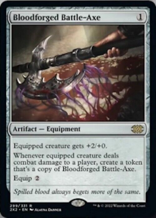 Bloodforged Battle-Axe ~ Double Masters 2022 [ NearMint ] [ Magic MTG ] - London Magic Traders Limited