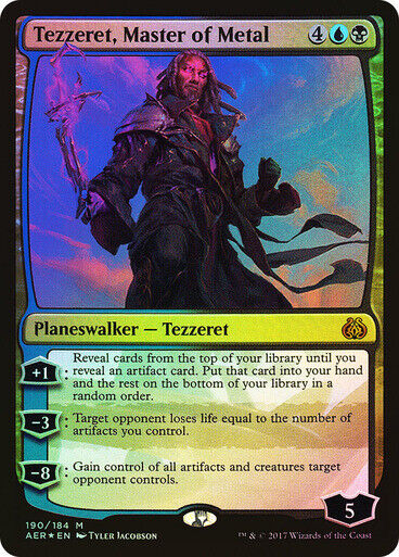 FOIL Tezzeret, Master of Metal ~ Aether Revolt [ Excellent ] [ Magic MTG ] - London Magic Traders Limited