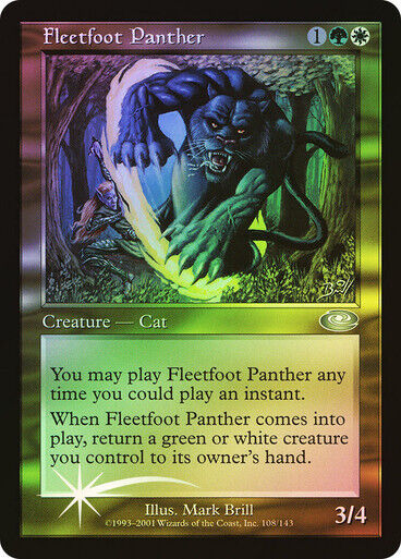 FOIL Fleetfoot Panther ~ Planeshift [ EX ] [ Magic MTG ] - London Magic Traders Limited