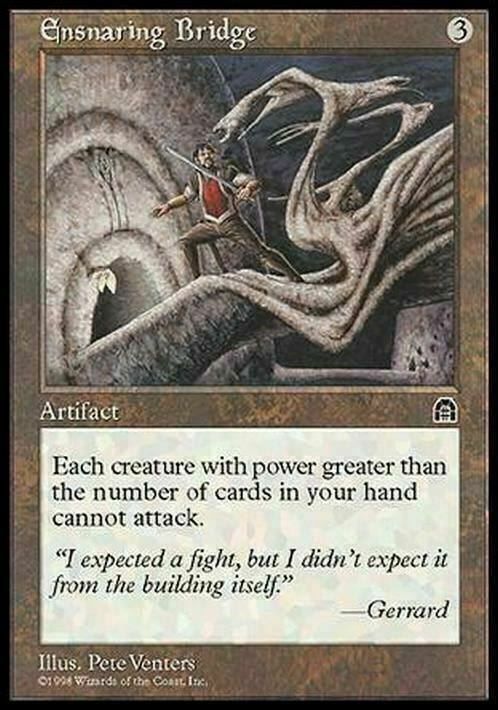 Ensnaring Bridge ~ Stronghold [ Excellent+ ] [ Magic MTG ] - London Magic Traders Limited