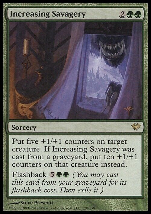 Increasing Savagery ~ Dark Ascension [ Excellent ] [ Magic MTG ] - London Magic Traders Limited