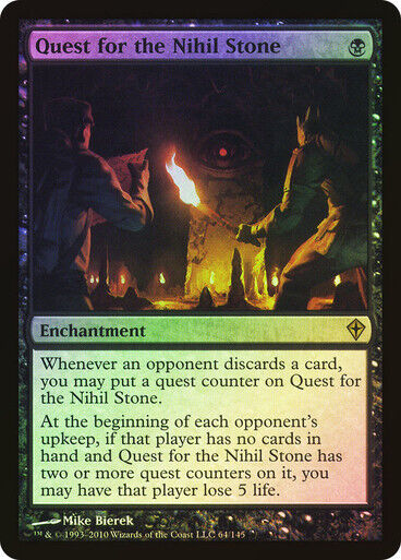 FOIL Quest for the Nihil Stone ~ Worldwake [ Excellent ] [ Magic MTG ] - London Magic Traders Limited