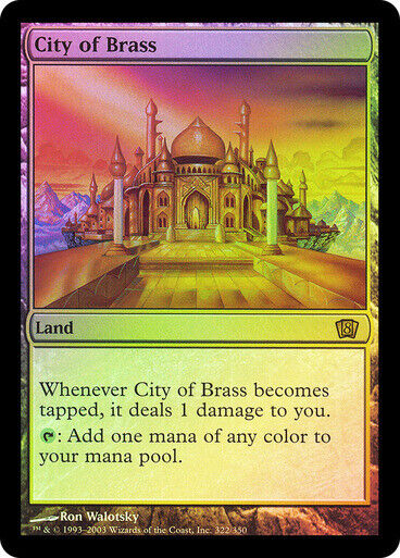 FOIL City of Brass ~ Eighth Edition [ NearMint/Excellent+ ] [ Magic MTG ] - London Magic Traders Limited