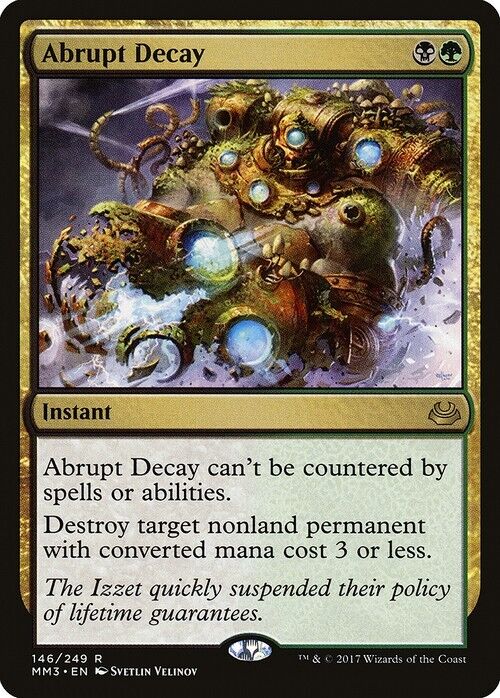 Abrupt Decay ~ Modern Masters 2017 [ Excellent ] [ Magic MTG ] - London Magic Traders Limited