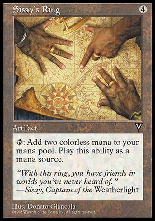 Sisay's Ring ~ Visions [ Excellent ] [ Magic MTG ] - London Magic Traders Limited