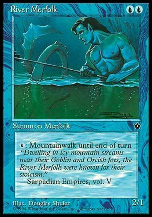 River Merfolk ~ Fallen Empires [ MODERATELY PLAYED ] [ Magic MTG ] - London Magic Traders Limited