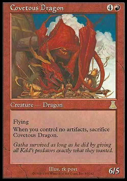 Covetous Dragon ~ Urza's Destiny [ MODERATELY PLAYED ] [ Magic MTG ] - London Magic Traders Limited