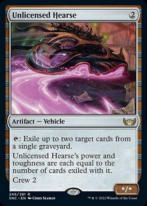 Unlicensed Hearse ~ Streets of New Capenna [ EX ] [ Magic MTG ] - London Magic Traders Limited