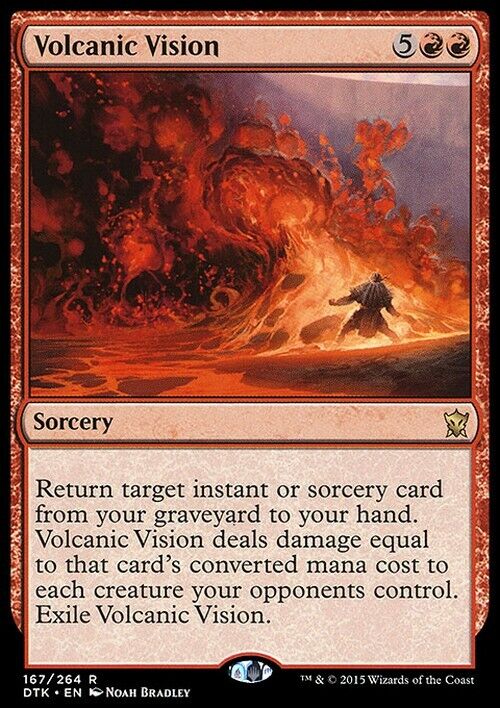 Volcanic Vision ~ Dragons of Tarkir [ Excellent ] [ Magic MTG ] - London Magic Traders Limited