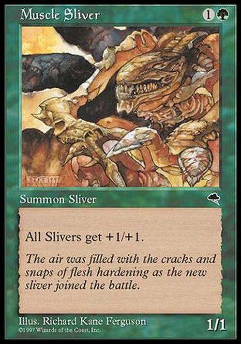 Muscle Sliver ~ Tempest [ Excellent ] [ Magic MTG ] - London Magic Traders Limited