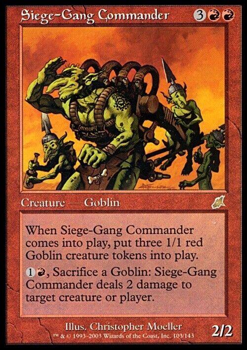 Siege-Gang Commander ~ Scourge [ Excellent ] [ Magic MTG ] - London Magic Traders Limited