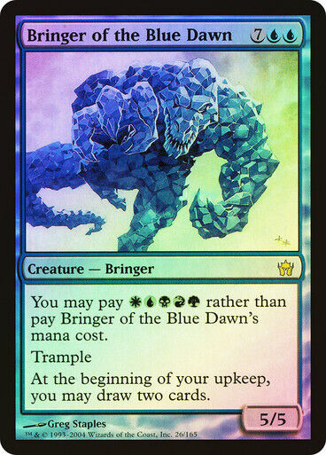FOIL Bringer of the Blue Dawn ~ Fifth Dawn [ Excellent ] [ Magic MTG ] - London Magic Traders Limited