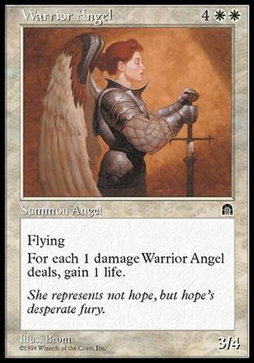 Warrior Angel ~ Stronghold [ MODERATELY PLAYED ] [ Magic MTG ] - London Magic Traders Limited