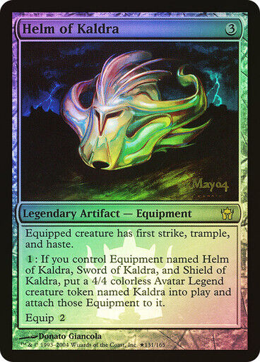 FOIL Helm of Kaldra ~ Prerelease Fifth Dawn [ Excellent ] [ Magic MTG ] - London Magic Traders Limited