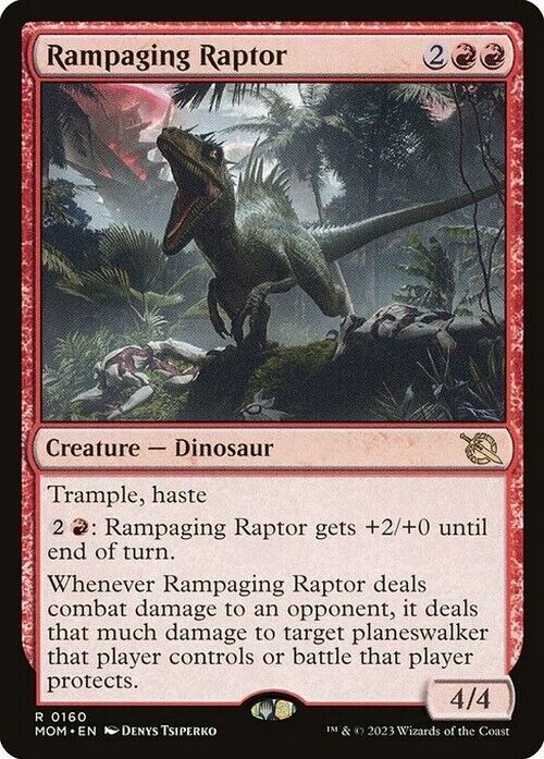 Rampaging Raptor ~ March of the Machine [ NearMint ] [ Magic MTG ] - London Magic Traders Limited