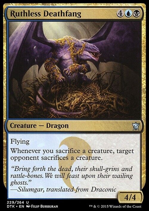 Ruthless Deathfang ~ Dragons of Tarkir [ Excellent ] [ Magic MTG ] - London Magic Traders Limited