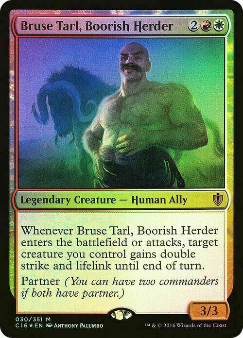 FOIL Bruse Tarl, Boorish Herder ~ Commander 2016 [ Excellent ] [ Magic MTG ] - London Magic Traders Limited
