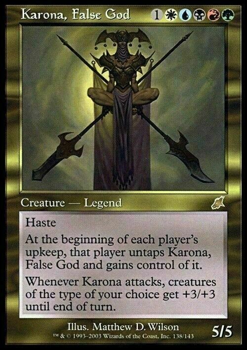 Karona, False God ~ Scourge [ MODERATELY PLAYED ] [ Magic MTG ] - London Magic Traders Limited