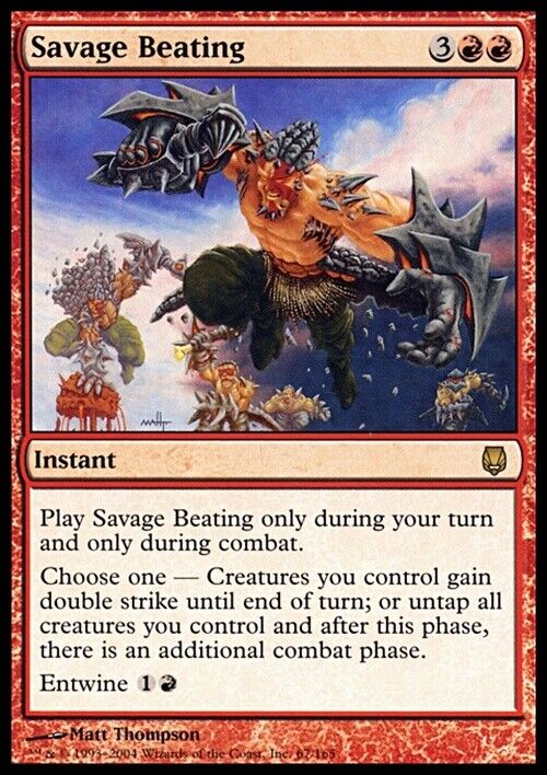 Savage Beating ~ Darksteel [ Excellent ] [ Magic MTG ] - London Magic Traders Limited
