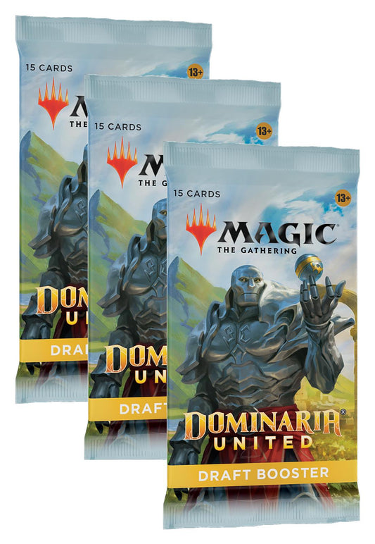 3 x DRAFT Booster Pack ~ Dominaria United ~ MTG Sealed - London Magic Traders Limited