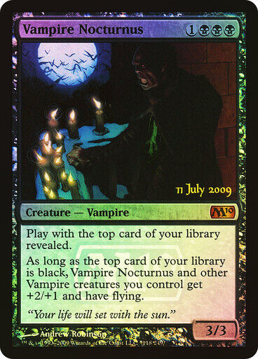 FOIL Vampire Nocturnus ~ Prerelease Magic 2010 [ MODERATELY PLAYED ] [ MTG ] - London Magic Traders Limited