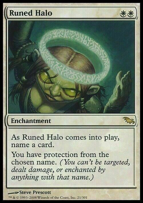 Runed Halo ~ Shadowmoor [ Excellent ] [ Magic MTG ] - London Magic Traders Limited