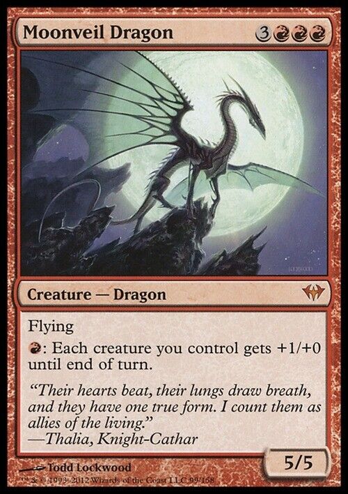 Moonveil Dragon ~ Dark Ascension [ Excellent ] [ Magic MTG ] - London Magic Traders Limited