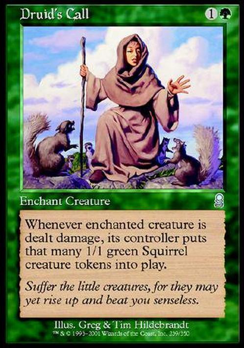 Druid's Call ~ Odyssey [ MODERATELY PLAYED ] [ Magic MTG ] - London Magic Traders Limited