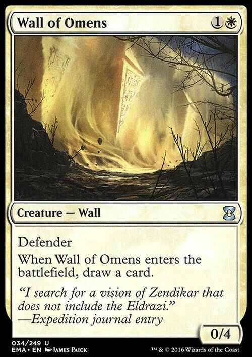 Wall of Omens ~ Eternal Masters [ Excellent ] [ Magic MTG ] - London Magic Traders Limited