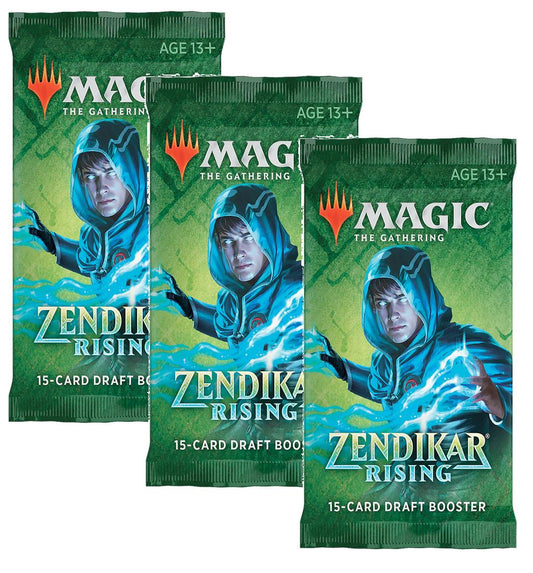 3 x DRAFT Booster Pack ~ Zendikar Rising ~ Magic the Gathering SEALED - London Magic Traders Limited
